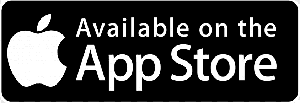 Download on the App Store logo in black and white